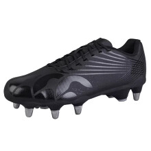 (6.5 UK, Black/Silver) Canterbury Unisex Adult Stampede Groundbreak Pro Soft Ground Rugby Boots