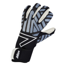 (8, Black/Grey) Mitre Unisex Adult Impel 24 Goalkeeper Gloves