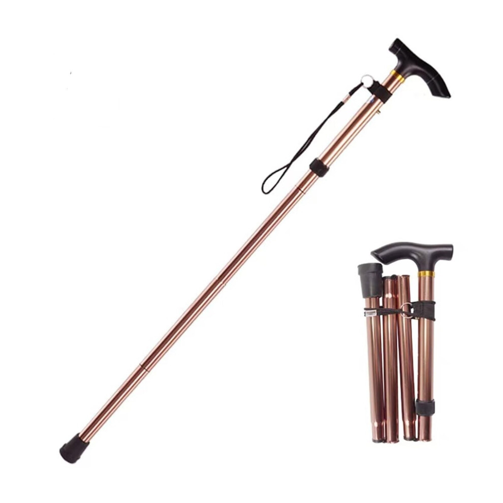 Adjustable Folding Hiking Walking Stick for Seniors with Ergonomic Grip and Lightweight Design