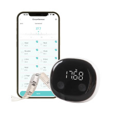 Bluetooth Body Measuring Tape with LED Display, Smart App Sync, Quick Lock, 60in/150cm
