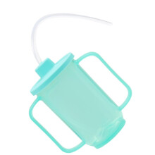 Adult Drinking Cup with Straw, Spill Proof, Easy Grip for Hospital, Elderly and Disabled Use