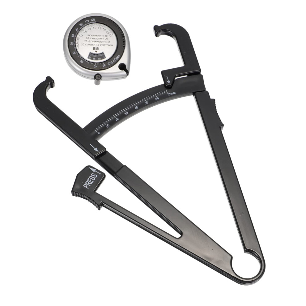 Body Fat Caliper and BMI Measuring Tape Set for Accurate Skinfold Measurement, 2pcs Battery Kit