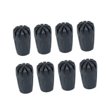 Trekking Pole Rubber Tips 8 Pack – Durable Walking Stick End Caps with Impact Absorption and Traction