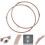 2pcs 8.7" Microwave Turntable Ring, Rotating Roller Support for Glass Tray – Compatible with Select Microwaves 2