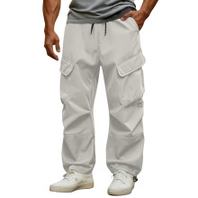 Kukoosong Wide Leg Pants for Men, Men's Solid Color Workwear Pants, Outdoor Windproof and Waterproof Hiking Pants, Palazzo Pants