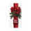 Cortina de Natal 3D com Laço, 70,87 x 35,43 polegadas - Capa Decorativa para Porta de Entrada, Varanda e Decorações de Natal 2