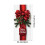 Cortina de Natal 3D com Laço, 70,87 x 35,43 polegadas - Capa Decorativa para Porta de Entrada, Varanda e Decorações de Natal 3