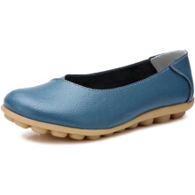 Bróga Leathair na mBan Loafers Slip-ons Dath Soladach Bróga Cothroma Compordacha Siúil Ócáideacha