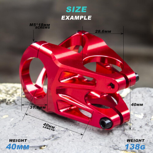 EVOSID MTB kormányszár 40mm 31.8mm alumínium ötvözet 1