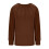 Damenmode Top Lässiges einfarbiges Rundhals-Langarmshirt Tunika-Top 5