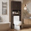 Mobiletto contenitore sopra il WC, marrone scuro, 9 ripiani 1