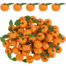 50 mini oranges artificielles pour corbeilles de fruits et décoration de table