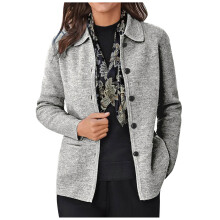 Cardigan-Jacke für Damen, reduzierte Mode, lässige Damenjacke mit Taschen, langen Ärmeln, einfarbig, Cardigan-Bluse