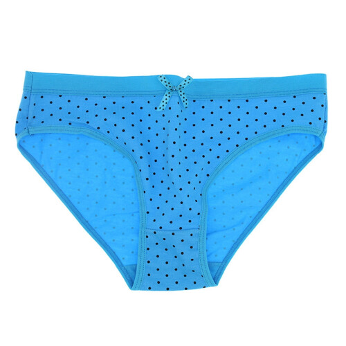 Braguitas de algodón básicas con estampado de lunares para mujer.