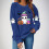 Halloweentröja höst långärmad rolig spöke rund halsringning läskig raglanpullover med grafisk design 2