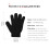 Winter-Stretchhandschuhe, Vollfinger-Strickhandschuhe, 3 Paar 3