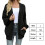 Γυναικεία πλεκτή ζακέτα με μανίκια φανάρι, oversized, ντραπέ πανωφόρι και τσέπες 2