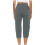 Γυναικείο Capris Plus Size Pull-On – Casual Μονόχρωμο Ελαστικό Παντελόνι με Φαρδιά Πλευρικά 7
