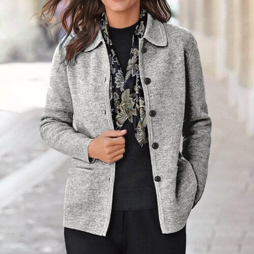 Ζακέτα Cardigan για γυναίκες, Εκκαθάριση μόδας γυναικών Casual τσέπες με μακριά μανίκια 1