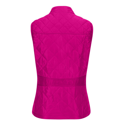 Vest for Women Winter Fall Basic Button Vest Solid Keep Warm Sleeveless Jacket with Pocket,Hot Pink 2