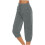 Γυναικείο Capris Plus Size Pull-On – Casual Μονόχρωμο Ελαστικό Παντελόνι με Φαρδιά Πλευρικά 8