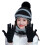 Conjunto de 4 peças para mulheres: gorro, cachecol e luvas de tricô macio e quente. 2
