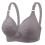 Γυναικεία Σουτιέν με Στάμπα και Στενή Στήριξη, Μεγάλο Μέγεθος, Καθημερινό 4