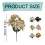Glitzernde künstliche Weihnachtssternblumen, 5-teiliges Set 3