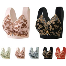 2-pack Angelwear Senobra bh's - Veelzijdige, comfortabele, liftende en flexibele draadloze bh, comfortabele push-up bh met anti-doorzakfunctie voor