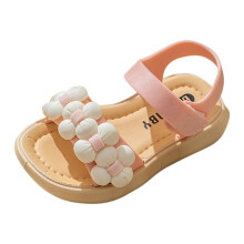 Sandali da bambina, scarpe per neonate, carini per bambine, 2024, alla moda, tinta unita, con fiori, suola morbida antiscivolo, sandali da spiaggia