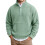 Herren-Cord-Sweatshirt, langärmelig, einfarbig, lässig 1
