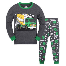 Set pigiama con stampa di dinosauri per bambini – Completo da casa morbido in 2 pezzi, maglia a maniche lunghe + pantaloni lunghi, vestibilità