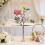 Påskehare stilk blomsterpinde lyserøde lilla grønne blade12 2