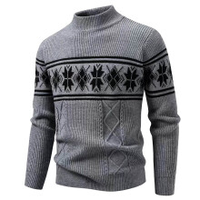 Pulls de Noël moches pour hommes, pull d'hiver en maille jacquard, manteau décontracté à manches longues, doux, confortable et chaud, vêtement
