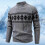 Hässliche Weihnachtspullover für Herren, Winterpullover aus Jacquard-Strick, lässiger Langarmpullover, weich, bequem, warm, modische 2
