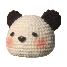 Handgemaakte DIY Kikkerpop Gehaakt Gemakkelijk te Gebruiken Handbrei Speelgoed Vulling Vaardigheden Naai Je Zelf Klassieke Haakpop Panda
