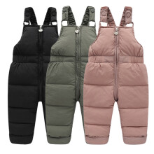 Mouwloze romper met rits voor peuters, effen kleur, warme jumpsuit voor milde, koele dagen.