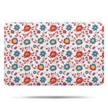 Alfombra de baño antideslizante de microfibra con estampado floral, 43 x 68,5 cm (17 x 27 pulgadas)