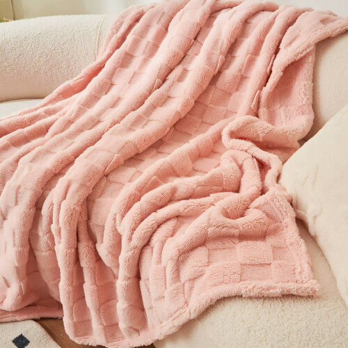 Coral Fleece Throw Blanket 120 x 200 cm 2