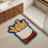 Halkfri absorberande golvmatta polyester gul 64,5 x 35,5 cm 5
