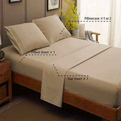 Microvezel beddengoedset, queensize, 4-delig 1
