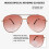 Διεστιακά γυαλιά ηλίου ανάγνωσης τύπου Aviator UV400 +2.0Lens3 3