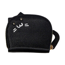 Modieuze kleine portemonnee voor dames, mini schattige kattenportemonnee van leer met ritssluiting, creditcardhouder, ideaal als cadeau voor dames,