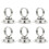 6pcs Iron Table Card Stands – Silver Menu & Seat Holders 5
