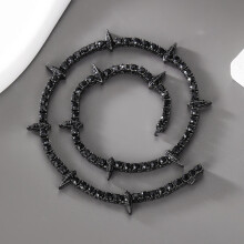 Collana girocollo tennis tempestata di zirconi per uomo e donna – Stile alla moda rapper, anime, hippie, con zampa di pantera, regalo perfetto per