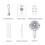 Quiet Oscillating Floor Fan, 360 Rotation, 6 Modes, 2