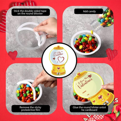 Valentine's Candy Cards Gift Set DIY Handmade Box 2026 1