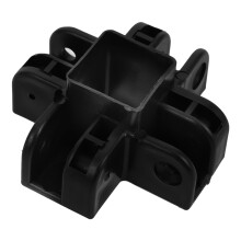 Pièces de rechange pour tente-abri (1 pièce) en polypropylène noir et alliage d'aluminium pour usage extérieur. Pièces pour tonnelle.