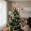 Easter Bunny Ear Tree Topper Pink Cloth Spring Base 37.5 cm 7