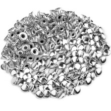 100 stuks ronde koepelvormige klinknagels, doe-het-zelf spijkerkopklinknagels, metalen punk spikes voor knutselprojecten, kleding, riemen, tassen,